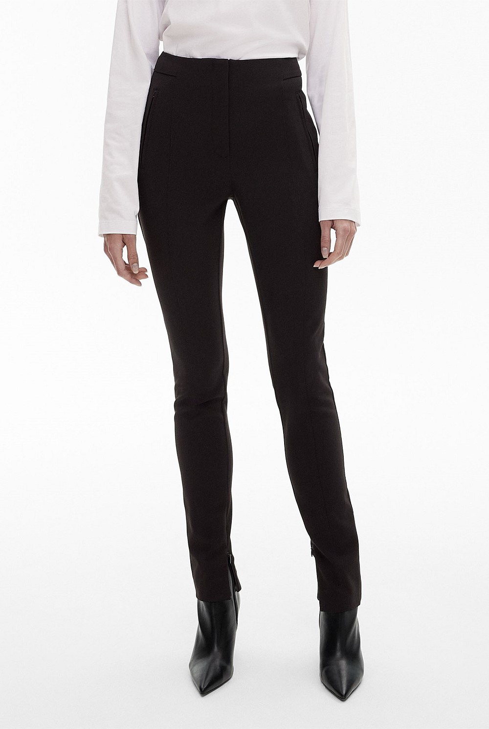 slim pinch stitch trouser
